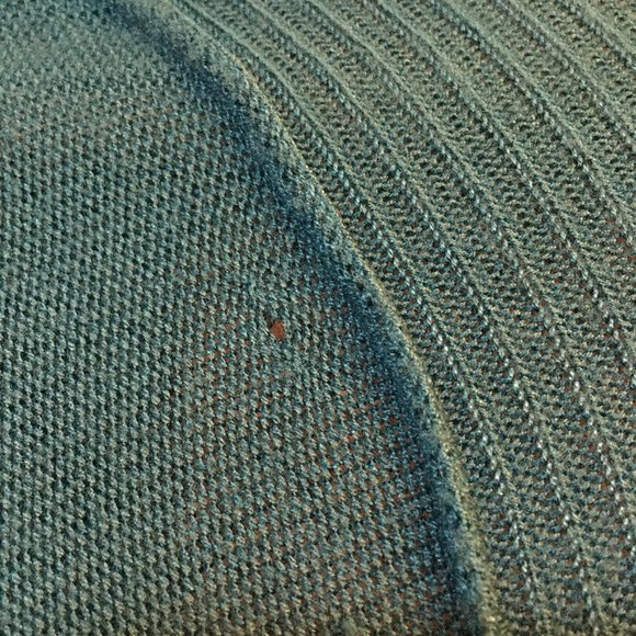 Peacock Blue Pleated Knit Open Waterfall Cardigan - Picture 8 of 15